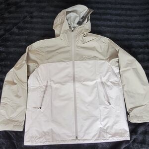 Marmot Women's Light Gray and Cream Raincoat